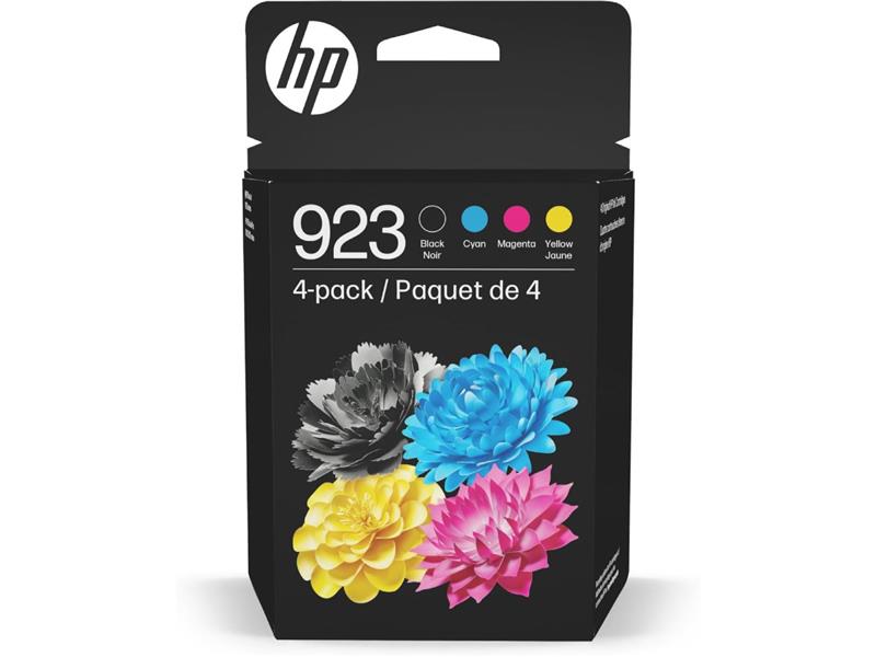HP 923 Ink Cartridge 4 pack - Black, Cyan, Magenta & Yellow