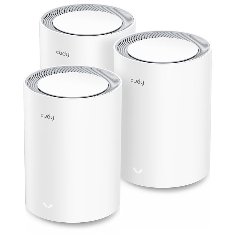 Cudy M3000 AX3000 Dual-Band 2.5G Wi-Fi 6 Mesh System (3-Pack)(Open Box)