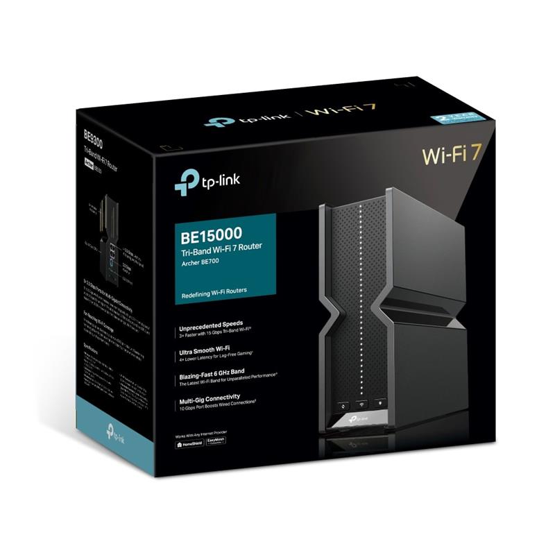 TP-Link Archer BE700 BE15000規格 WiFi7ルーター TP-Link (Archer BE700) Tri-Band BE15000 Wi-Fi 7 Router - Canada