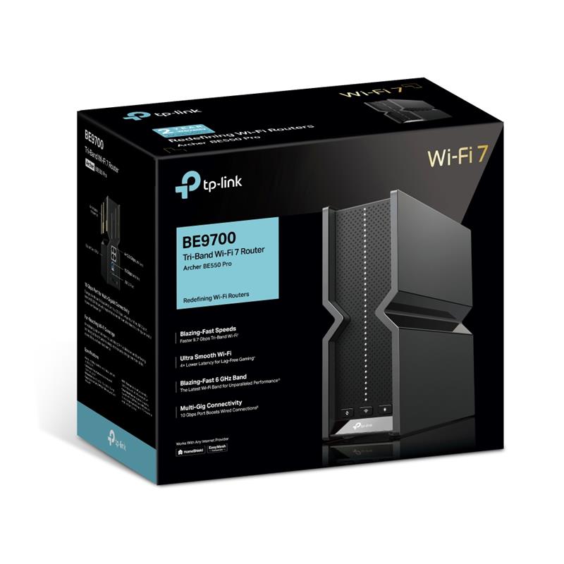 Archer BE550Pro BE9700 Wi-Fi 7 10Gルーター TP-Link (Archer BE550 Pro) Tri-Band BE9700 Wi-Fi 7 Router - Canada