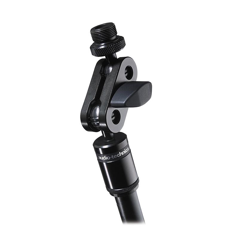 AUDIO TECHNICA AT8459 Swivel-Mount Microphone Clamp Adapter, Black