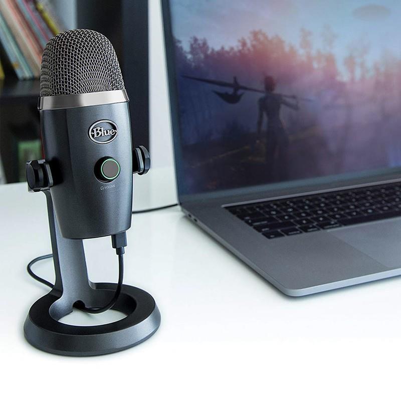 Blue Yeti Nano Premium USB Microphone for PC, Gaming, Shadow Grey