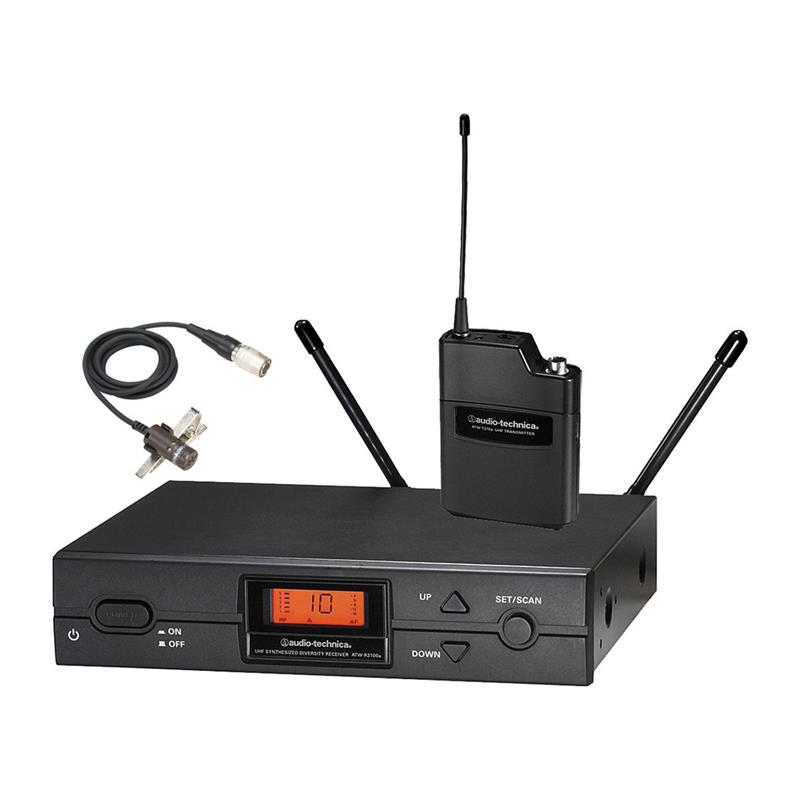 ystème de microphone sans fil à lavallière AUDIO TECHNICA ATW-2129b (Bande I : de 487,125 à 506,500 MHz
