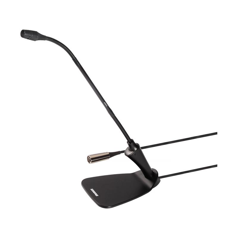 Microphone à condensateur à col de cygne SHURE CVG12D-BC de 12 pouces avec base de bureau intégrée