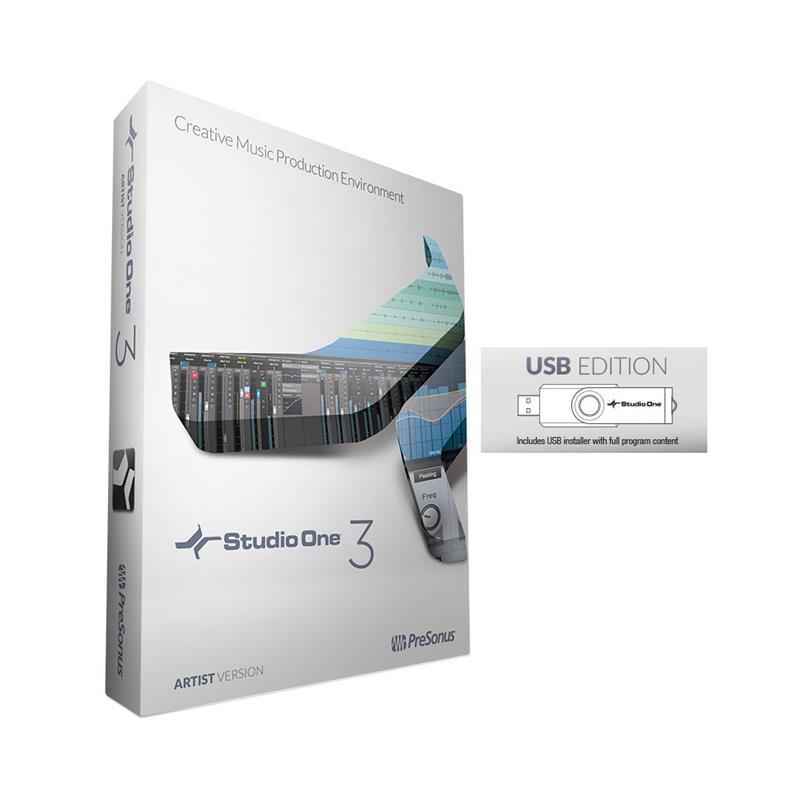 PRESONUS Studio One Artist 3 - Logiciel d'enregistrement/édition audio et MIDI (clé USB Media Stick)