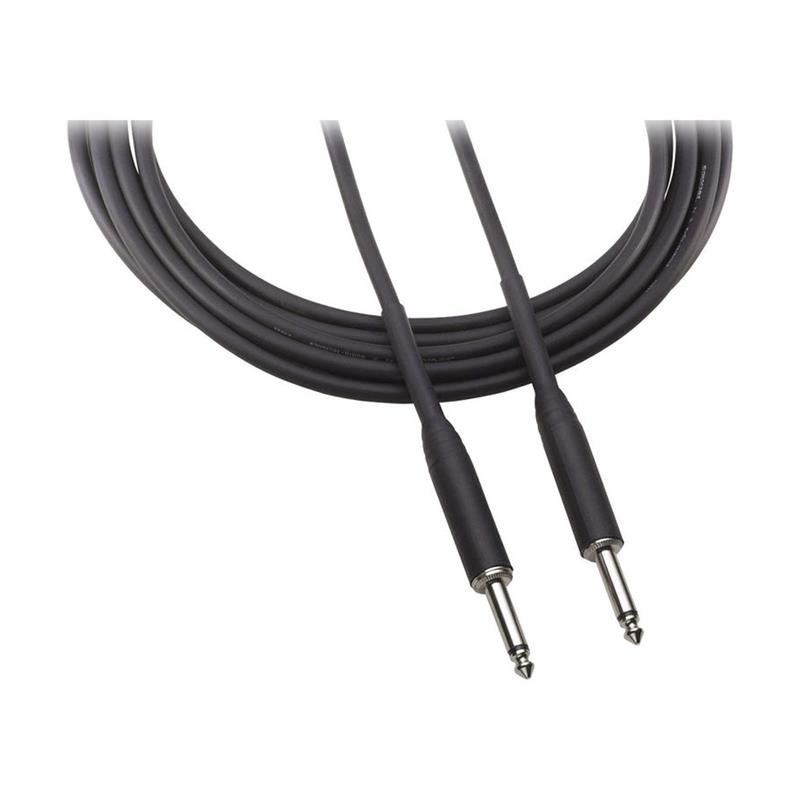 Câble d^instrument AUDIO TECHNICA AT8390-15 de 1/4" mâle à 1/4" mâle - 15 pieds