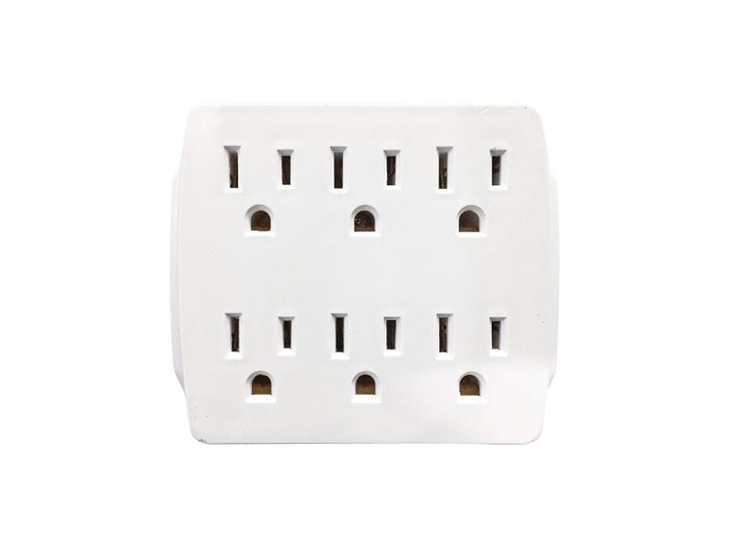iCAN 6 Outlets Wall Tap Power Strip