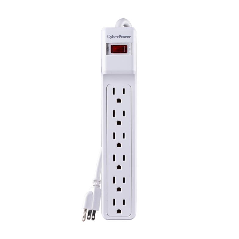 CyberPower (CSB606W) - Parasurtenseur à 6 prises 6 pi