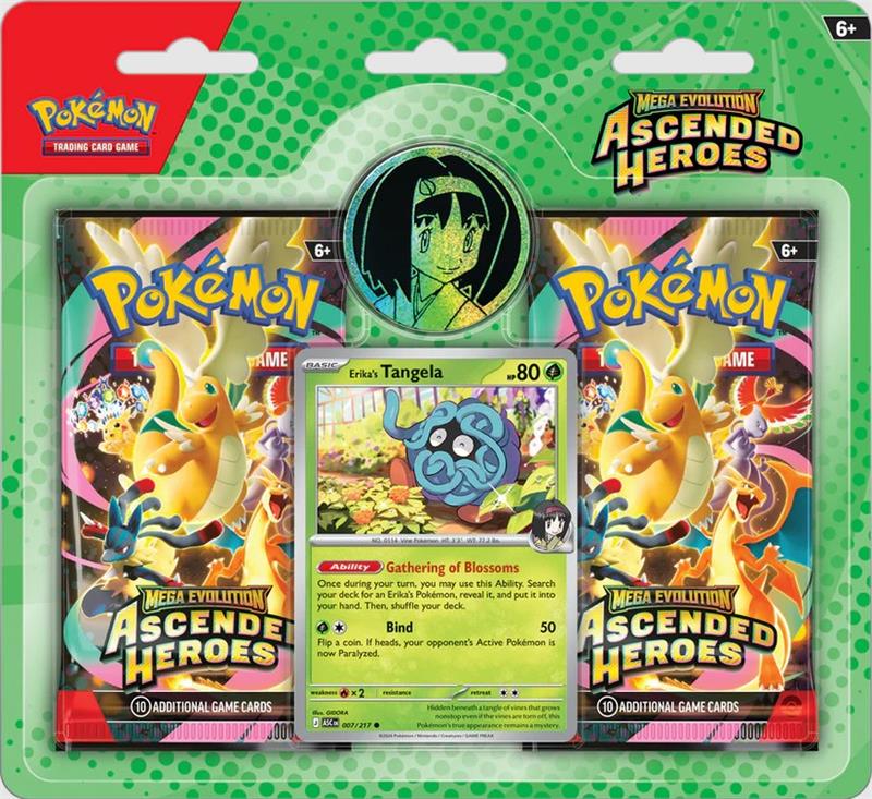Pokemon TCG: Mega Evolution: Ascended Heroes: 2-Pack Blister