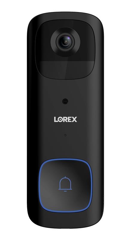 Lorex Sonnette vidéo à batterie 2K (noire)