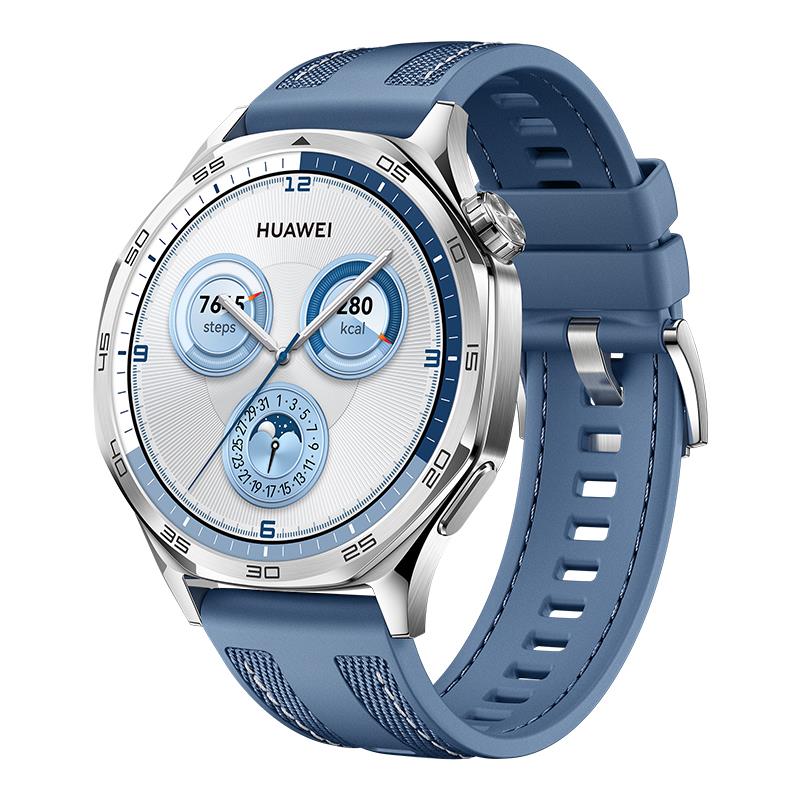 HUAWEI WATCH GT 5 46mm Bracelet tissé bleu