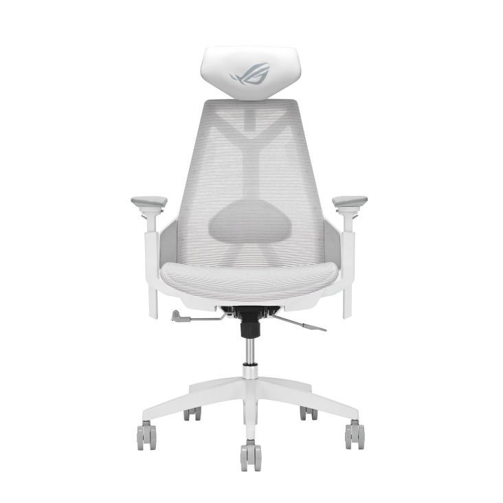ASUS ROG Destrier Core Chaise de jeu ergonomique, maille blanche