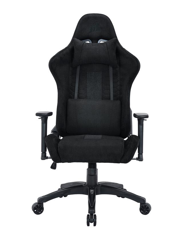 CORSAIR TC100 Fauteuil de jeu en tissu, coupe décontractée, Noir(Open Box)