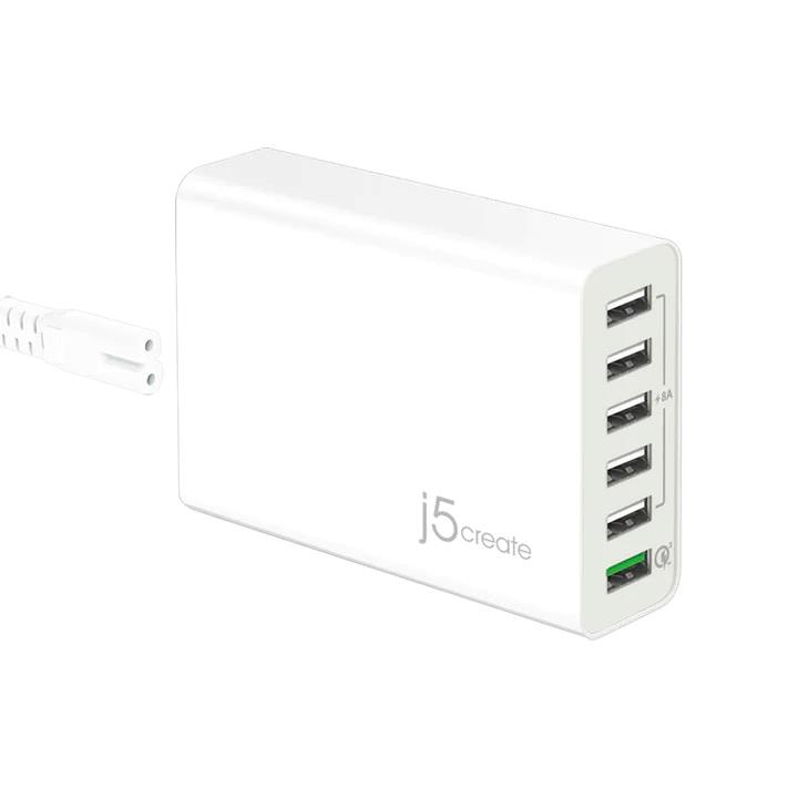 j5create Chargeur à 6 ports USB de 58 W