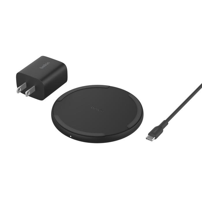 Belkin Wireless Charging Pad 15W - Qi Charger, Charging Station for Apple iPhone 17, iPhone 16/15/14 Series, AirPods, Samsung Galaxy S25, Galaxy S24, Pixel 10 - Power Supply and Cable Included - Black, WIA012ttBK$29.99$34.99