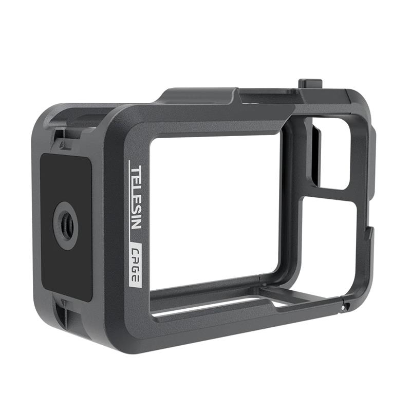 TELESIN Cadre de cage à lapin en métal pour DJI OSMO ACTION 4 & 3 | Lé
