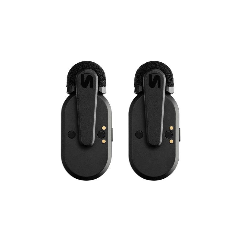 SHURE MoveMic Two Two-Channel Wireless Lavalier Microphones, Black