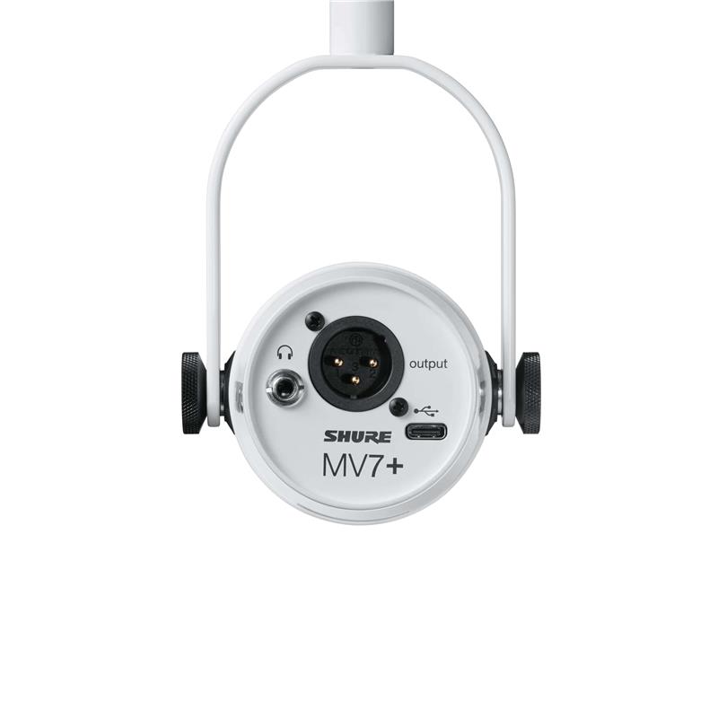 SHURE MV7+ XLR/USB Microphone, White - Canada Computers & Electronics