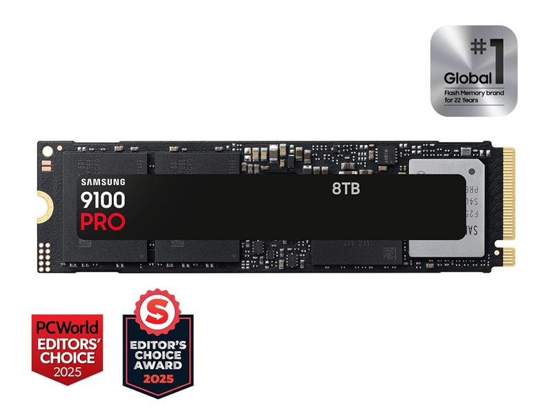 Samsung 9100 PRO Series - 8TB M.2 NVMe 2.0 PCIe Gen5. X4 SSD