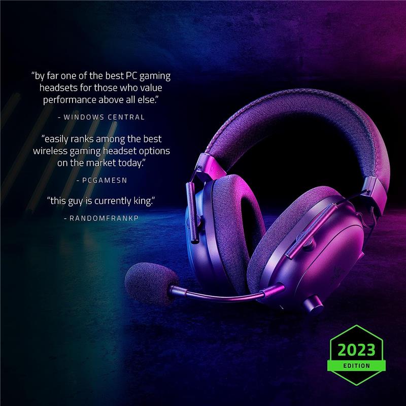 Razer BlackShark V2 Pro Wireless Gaming PC Headset - Black (2023