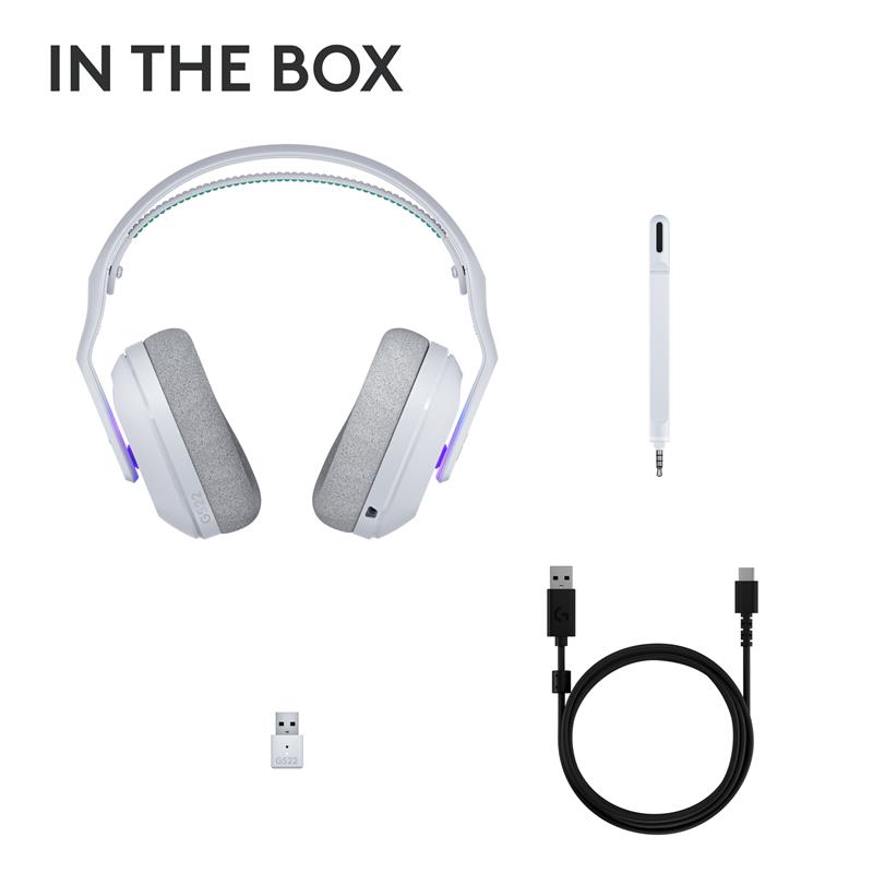 LOGITECH - G522 LIGHTSPEED Wireless Gaming Headset - White