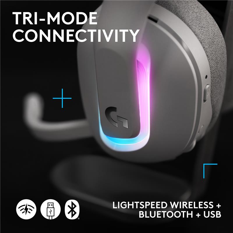 LOGITECH - G522 LIGHTSPEED Wireless Gaming Headset - White