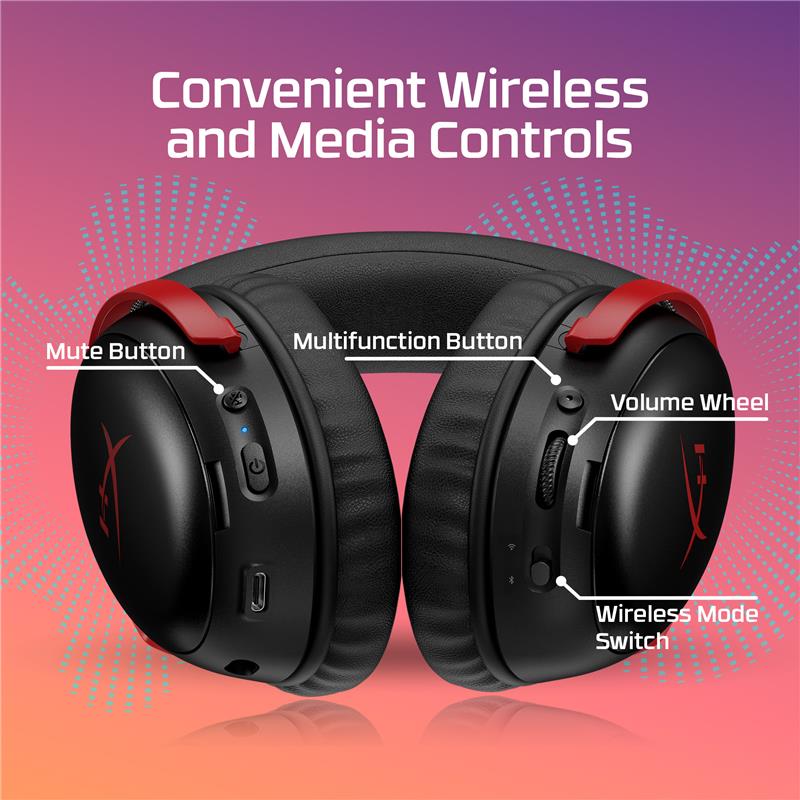 HyperX Cloud III S – Wireless Gaming Headset - Red - Canada