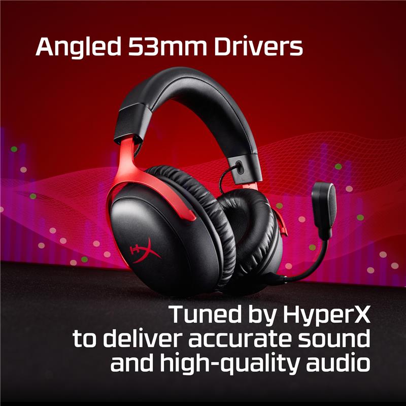 HyperX Cloud III S – Wireless Gaming Headset - Red - Canada