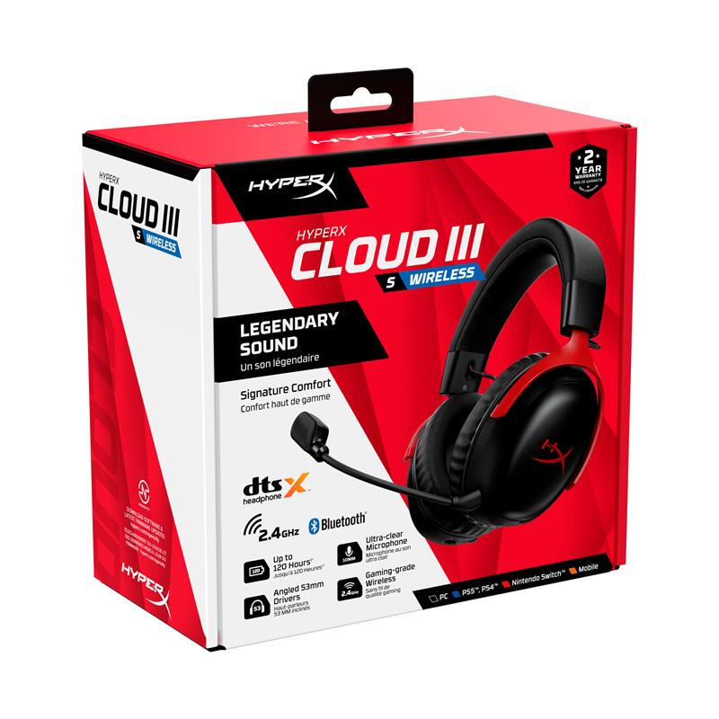HyperX Cloud III S – Wireless Gaming Headset - Black - Canada