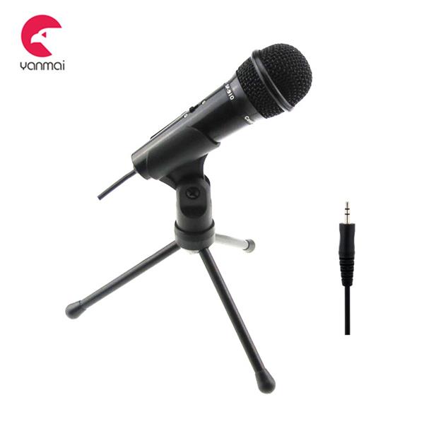 YANMAI SF-910 Computer Microphone With Tripod Stand, Black
