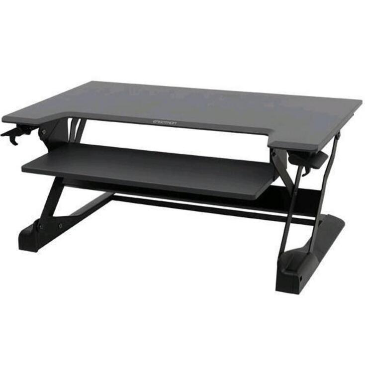 ERGOTRON Stand Workfit-TL Sit-Stand Premium Workstation (Black), 33-406-085