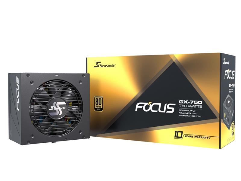 Seasonic FOCUS GX Series 750W 80+ Gold ATX12V Full Modular 120mm