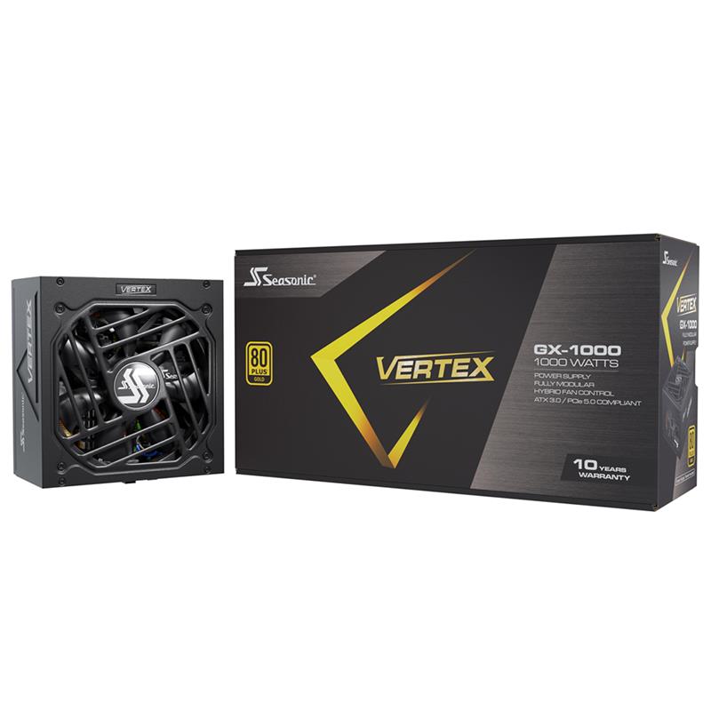 Seasonic VERTEX GX-1000, 1000W 80+ Gold, ATX 3.0 / PCIe 5.0 Compliant