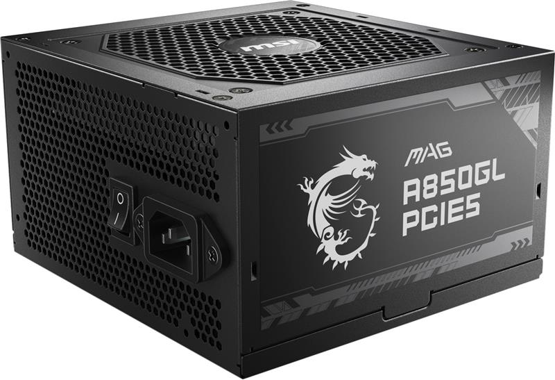 MSI MAG A850GL PCIE5, Fully Modular Compact, 80+ Gold, Power