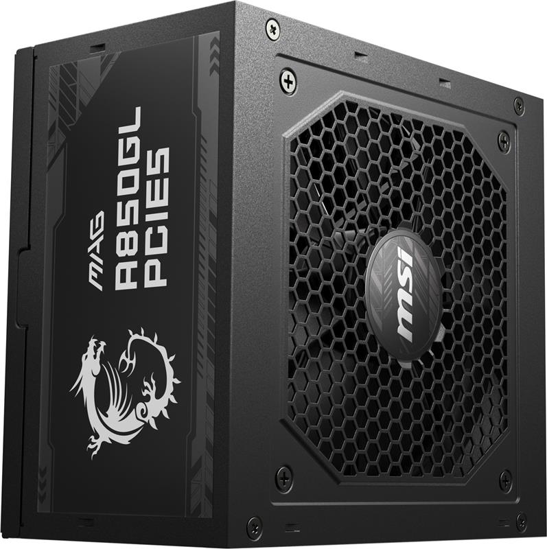 MSI MAG A850GL PCIE5, Fully Modular Compact, 80+ Gold, Power