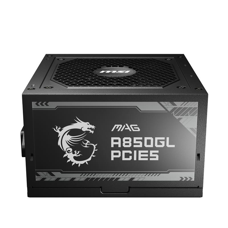MSI MAG A850GL PCIE5, Fully Modular Compact, 80+ Gold, Power