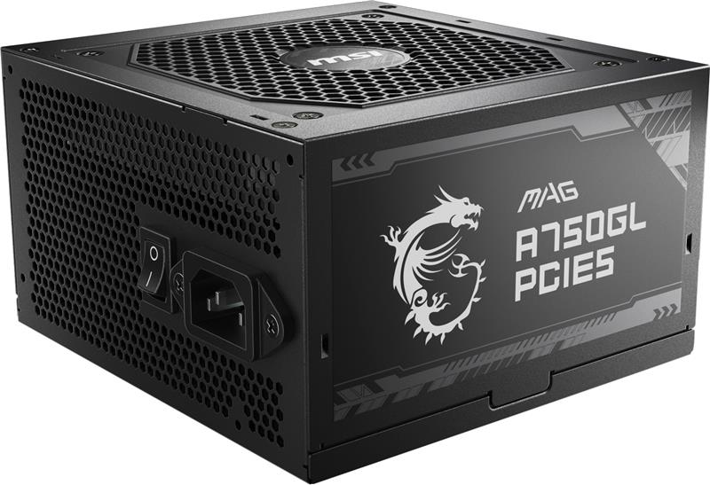 MSI MAG A750GL PCIE5, Fully Modular Compact, 80+ Gold, Power