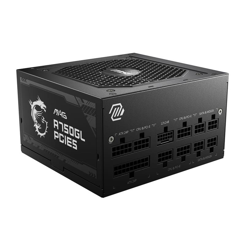 MSI MAG A750GL PCIE5, Fully Modular Compact, 80+ Gold, Power
