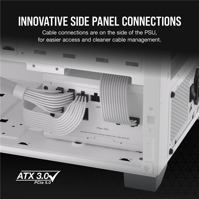 CORSAIR RM750x Shift 750W Gold ATX Power Supply, White - Canada