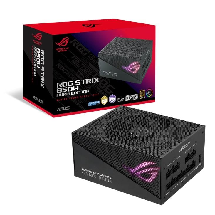 電源ユニット ASUS ROG STRIX 850W 80PLUS GOLD ASUS ROG STRIX 850W Gold Aura Edition Fully Modular Power Supply