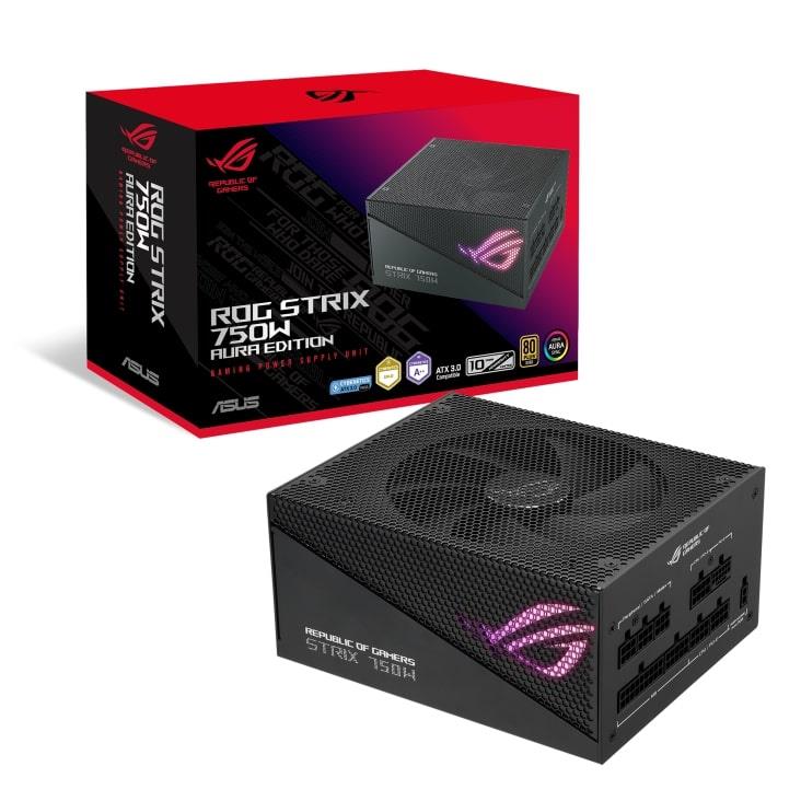ASUS ROG STRIX 750W Gold Aura Edition Fully Modular Power Supply, 80+