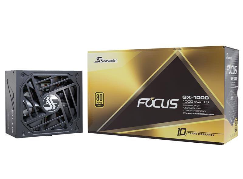 Seasonic FOCUS GX ATX 3.0 Series 1000W 80+ Gold ATX 12 V Full Modular