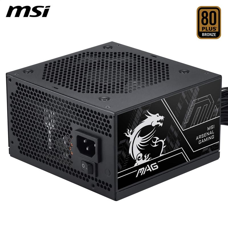 MSI 750W Bronze ATX Power Supply, Black(Open Box)