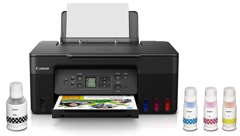 Canon PIXMA G3270 MegaTank Wireless 3-in-1 Color Inkjet Printer, Black