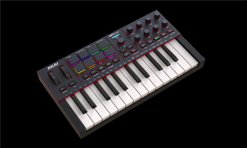 AKAI MPK Mini IV USB-C Compact MIDI Controller, Black - Canada
