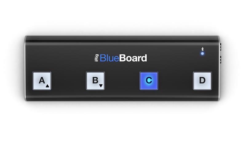 IK MULTIMEDIA iRig BlueBoard Wireless Pedalboard Controller, Black