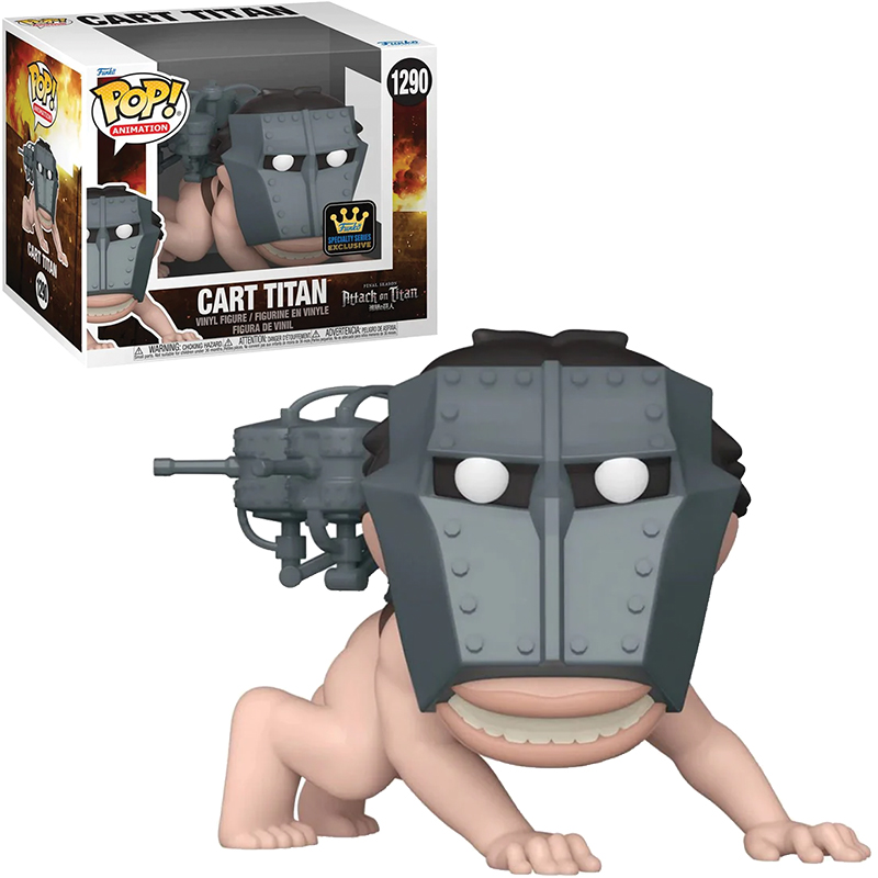Funko POP! Anime : L'ATTAQUE DES TITANS - Cart Titan de 6 po (SÉRIE SPÉCIALITÉ)