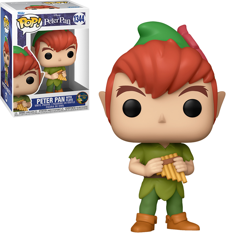 Funko POP ! Disney : PETER PAN - Peter Pan avec flûte (70e anniversaire)