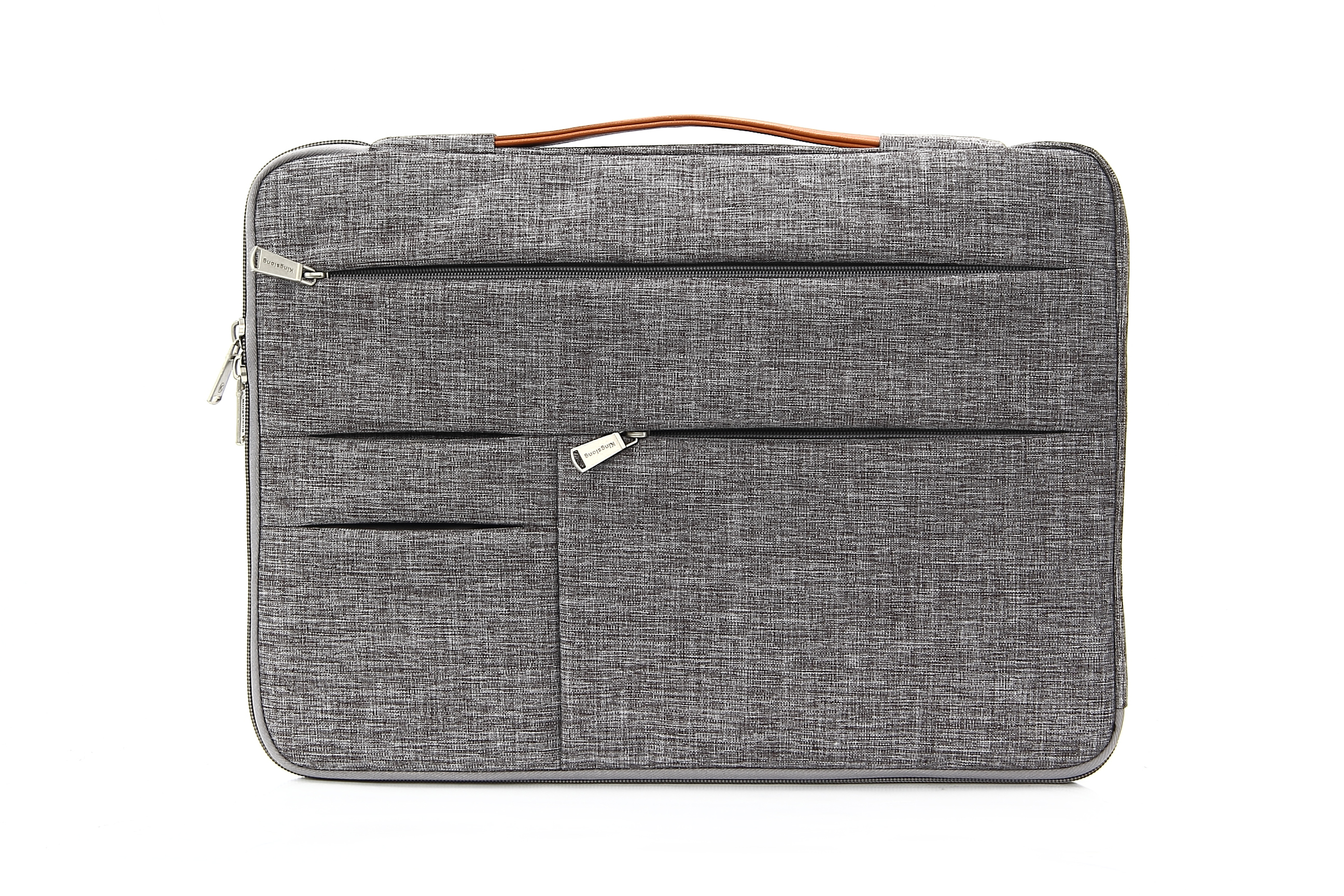 KINGSLONG 15.6" Laptop Sleeve, Bubble Soft Case, Grey