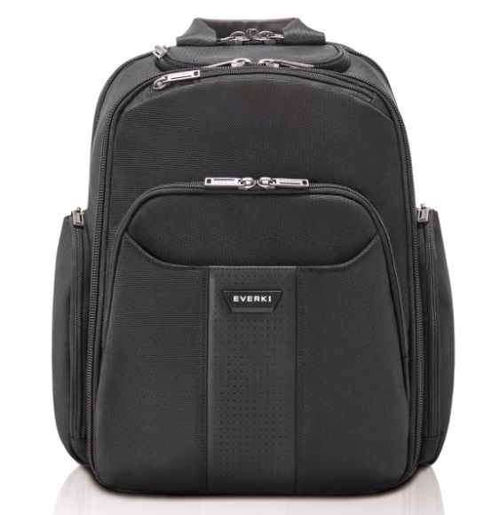 EVERKI Versa 2 Sac à dos pour ordinateur portable premium, noir